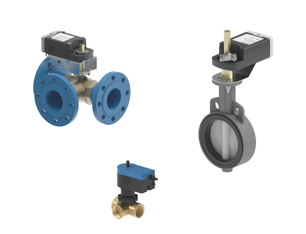 Motorized shut-off valves