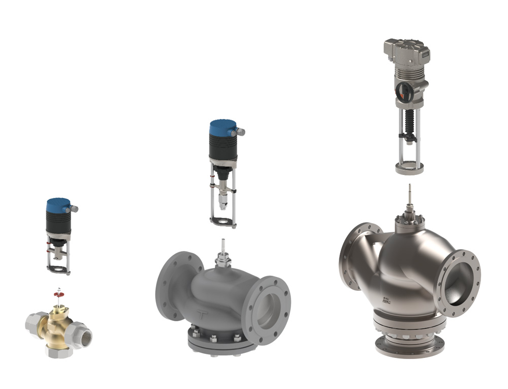 Valve and actuator components
